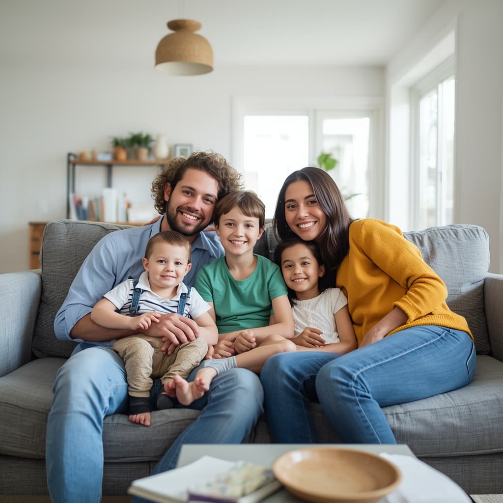 Happy NYC family protected by Blue Planet Exterminating pest control services