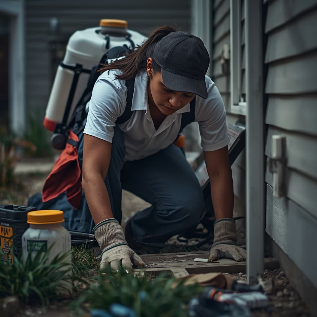 Licensed Blue Planet Exterminating pest control technician serving NYC Queens Brooklyn